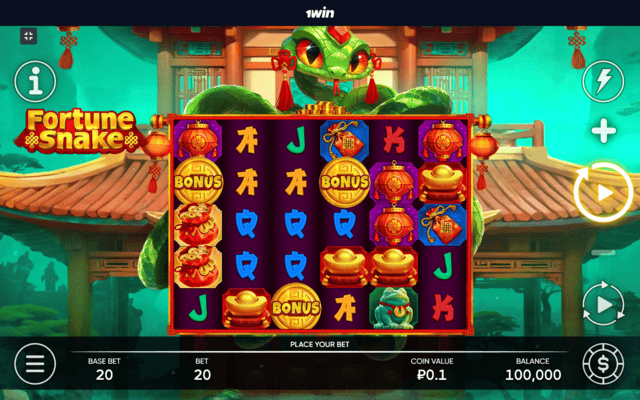 Jogo principal do Fortune Snake